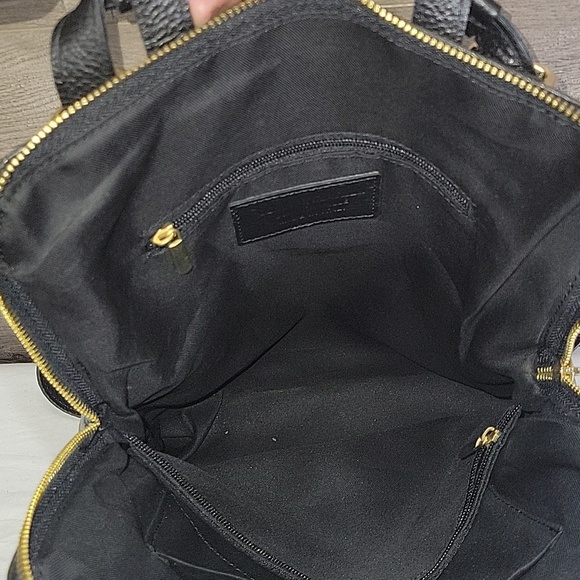 Unicai Firenze Black Pebble Leather Backpack Bag main image 12